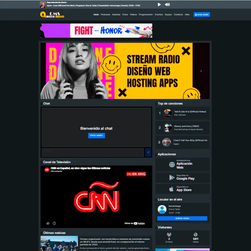 CMSMEDIARADIO 1 AÑO+de espacio WEB
